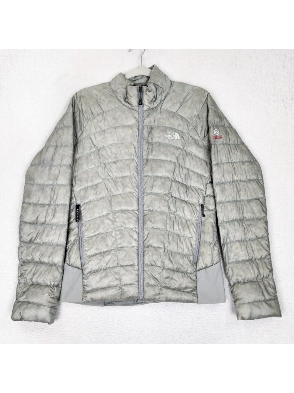 The North Face Jacket Womens Medium Gray Summit 800 Down Full Zip Pockets